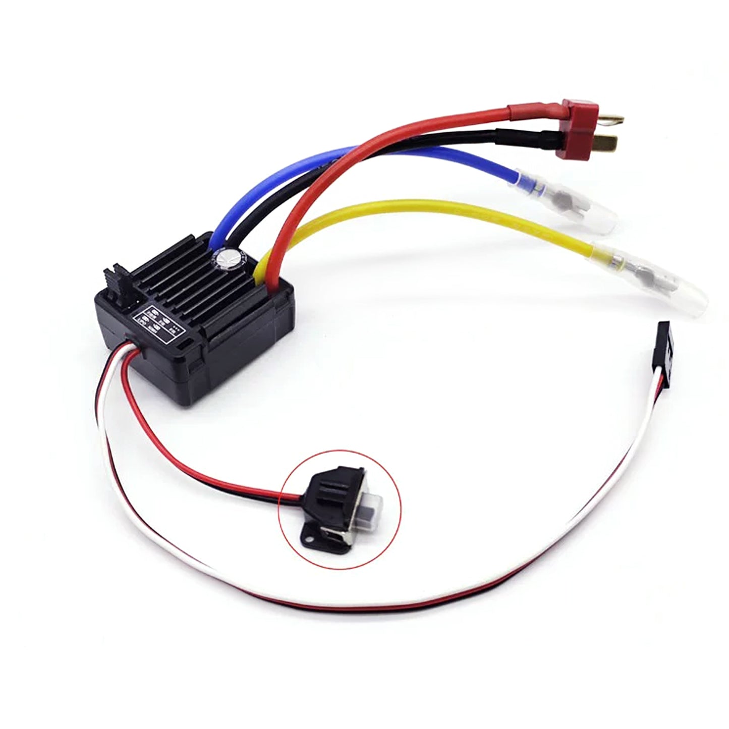 Hobbywing Quicrun WP-1060-RTR 2-3S 60A Waterproof Brushed ESC W/BEC 6V/3A for 1/10 RC Tamiya Traxxas Redcat HPI RC Car Parts