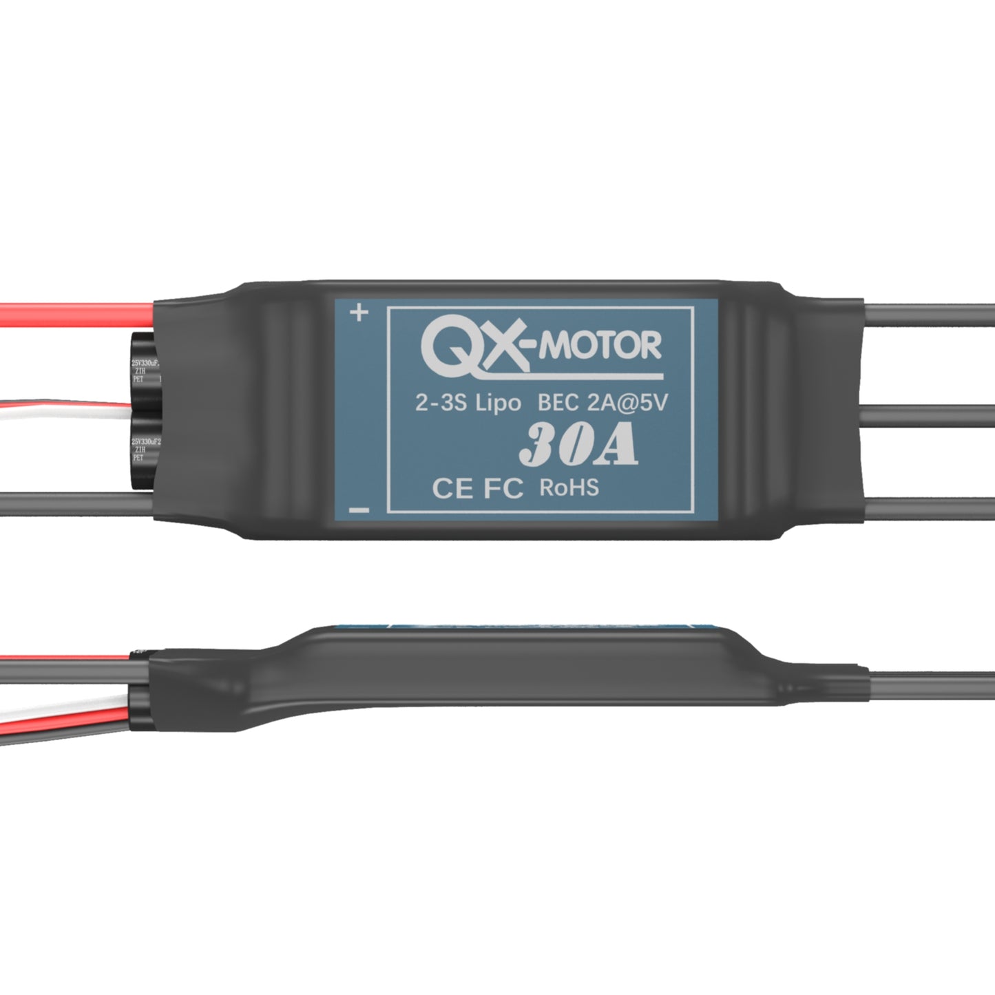 QX-MOTOR QH2208-V2 1300kv coaxial dual propeller brushless motor, paired with 9047 propeller, suitable for toy accessories