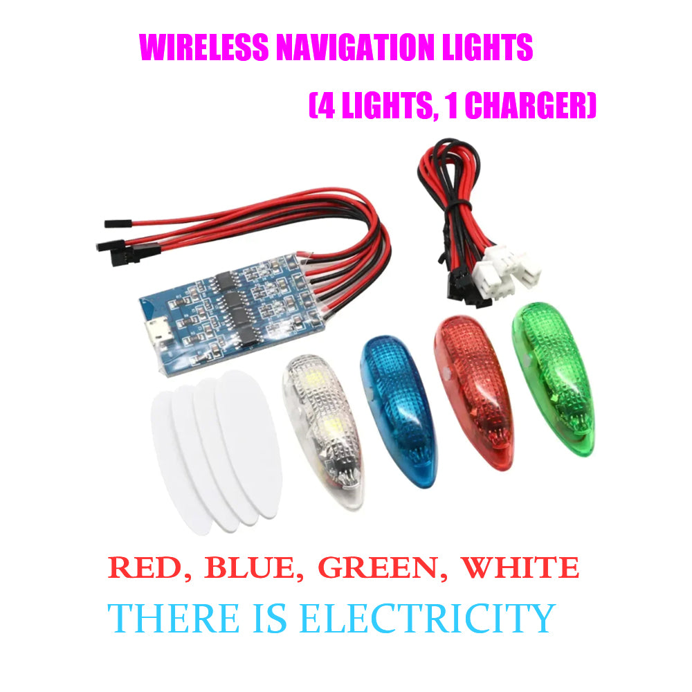 ZMR wireless navigation light rechargeable mode LED light suitable for remote control aircraft fixed wing drone accessories