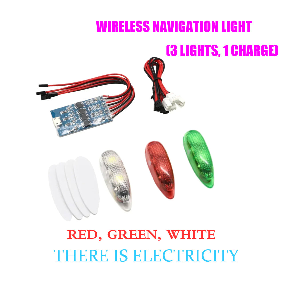 ZMR wireless navigation light rechargeable mode LED light suitable for remote control aircraft fixed wing drone accessories
