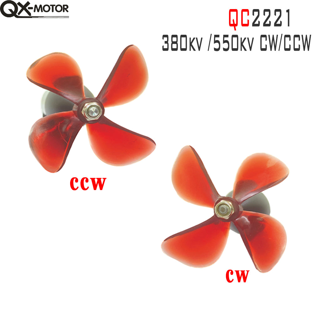 QX-MOTOR QC2221 Waterproof Underwater Propulsor 380/550KV CW CCW Brushless Motor with 50A ESC For RC Fishing Bait Boat Model