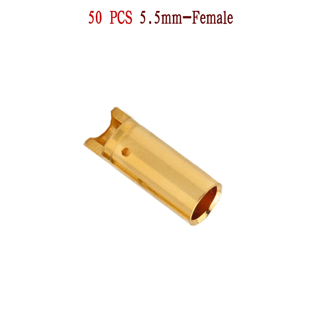 Amass 20/50/100Pairs 5.5mm 6mm 8mm Male Female Bullet Banana Plug Connector for Lipo Battery ESC Motor Remote control toy parts