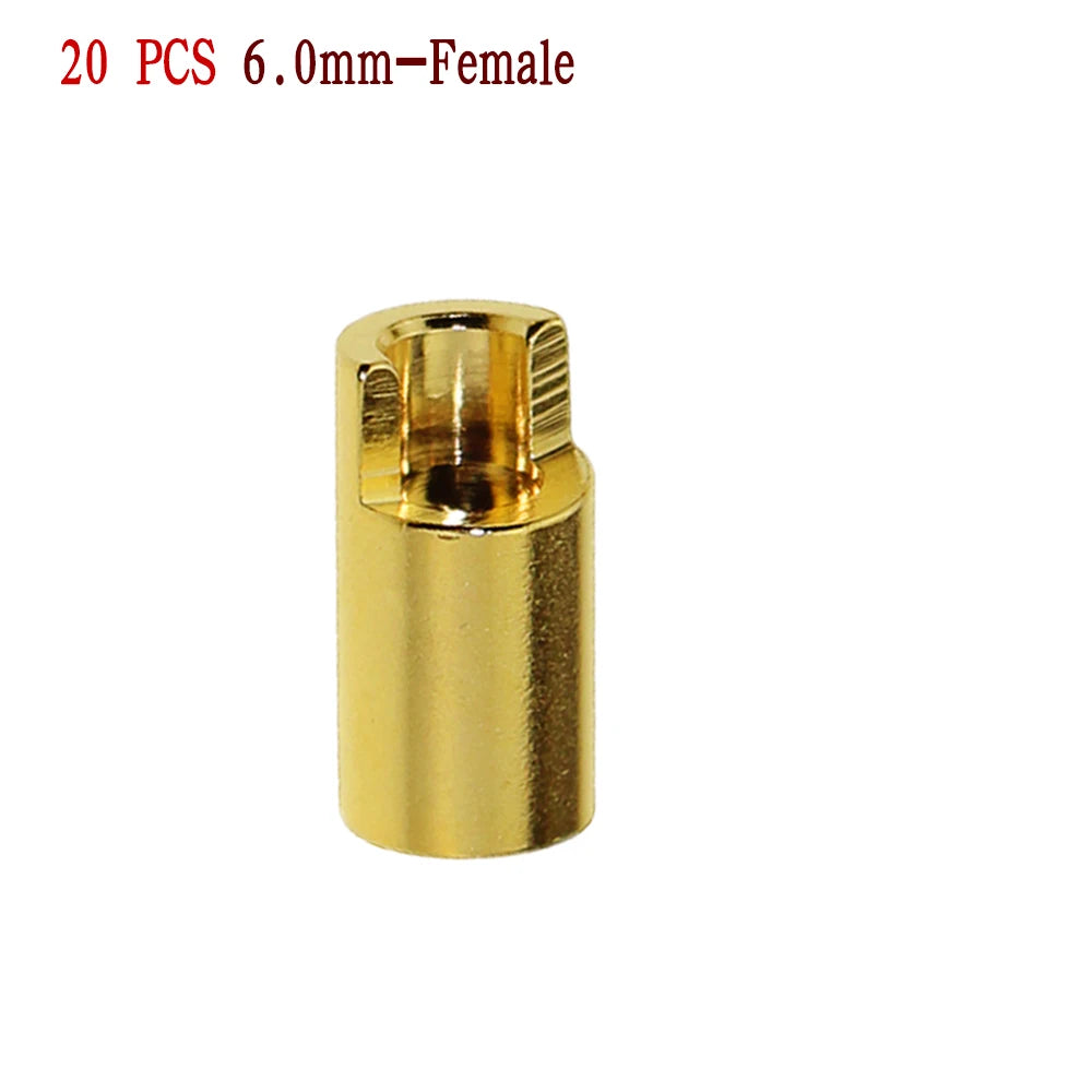 Amass 20/50/100Pairs 5.5mm 6mm 8mm Male Female Bullet Banana Plug Connector for Lipo Battery ESC Motor Remote control toy parts