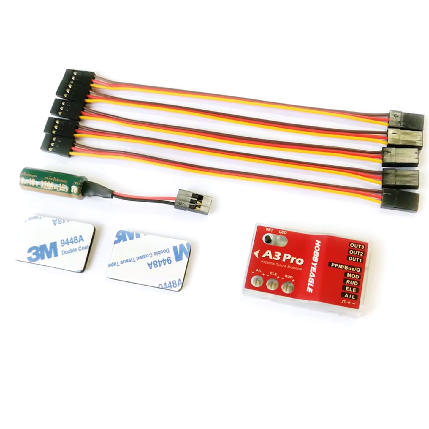 HobbyEagle A3 Pro/A3 Pro V2 Gyro Stabilizer System RC Flight Controller for RC Airplane Fixed-wing Helicopters Parts