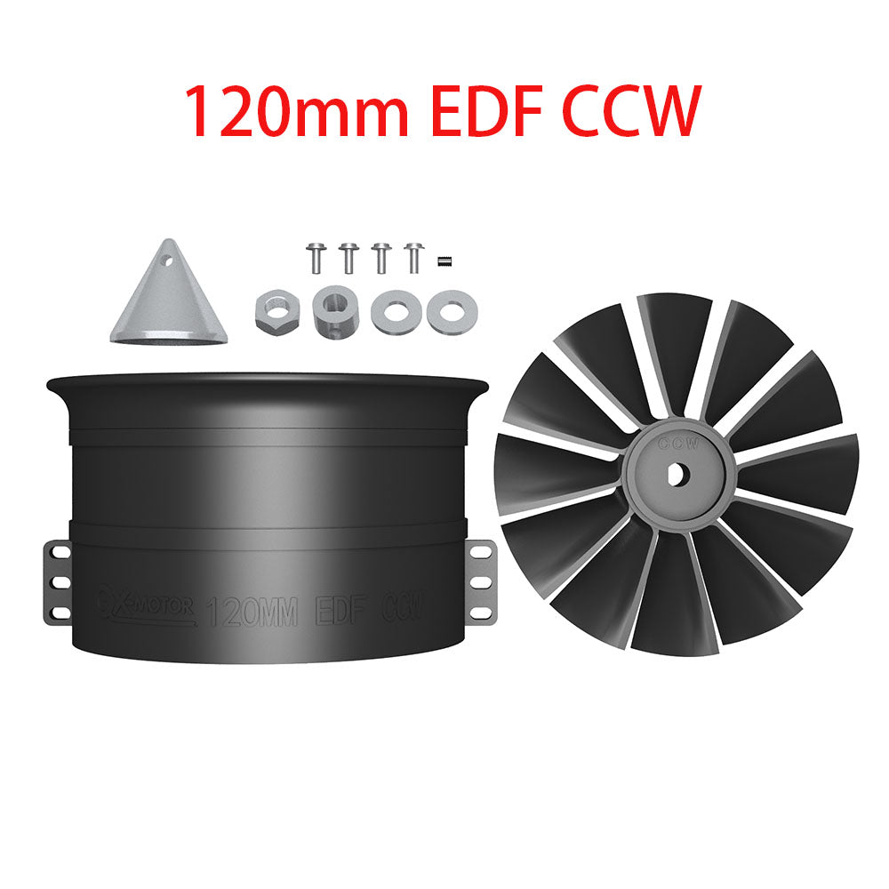 QX-MOTOR 30MM 50MM 64MM 70MM 80MM 90MM 120MM EDF no motor 6/12 Blades Ducted Fan For Remote Control Toy Parts