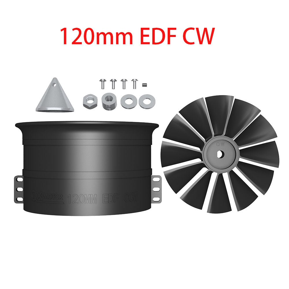 QX-MOTOR 30MM 50MM 64MM 70MM 80MM 90MM 120MM EDF no motor 6/12 Blades Ducted Fan For Remote Control Toy Parts