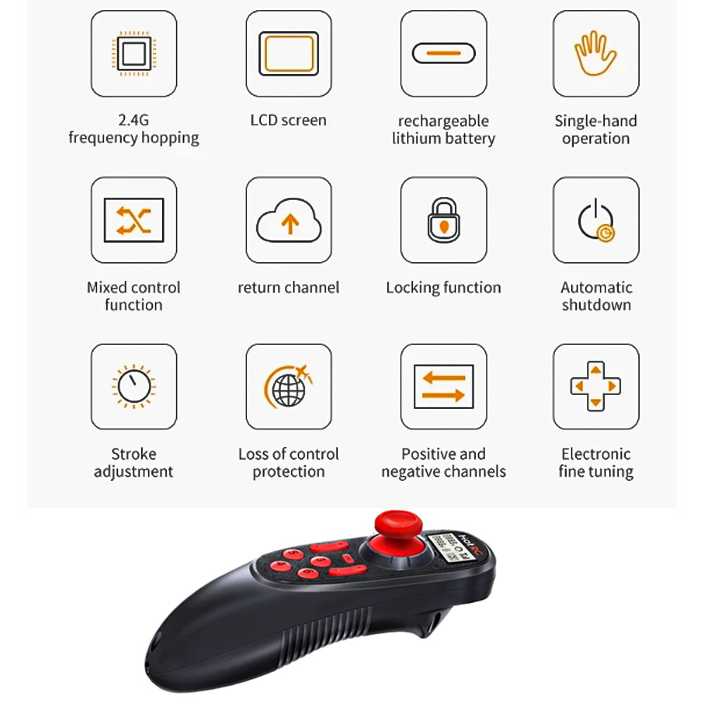 HOTRC F-06A 6-channel receiver, suitable for remote control of toy fishing boats and drone toys
