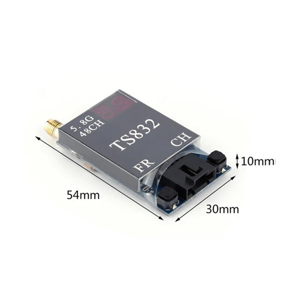 48CH 5.8G 600mw 5km Wireless AV Transmitter TS832 +1000TVL Camera for RC Multirotor Helicopter Quadcopter Multiaxis Drone Fixed-wing Parts