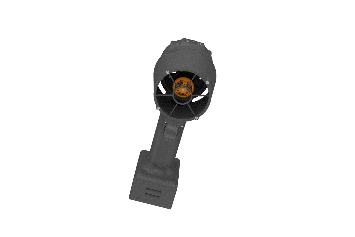 QX-MFLU 50mm high-power turbo motor blower, used for dust water dust snow removal, portable handheld industrial powerful fan standard version