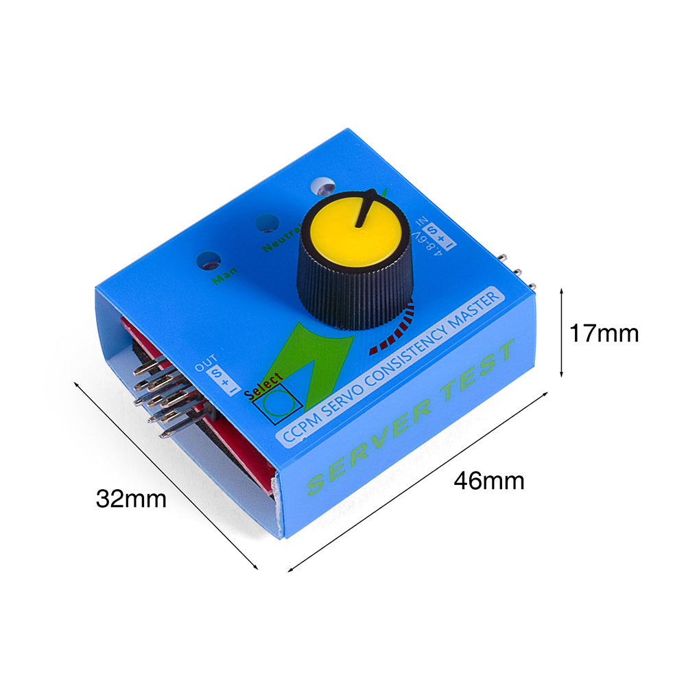 SG90 Servo /CCPM Servo Consistency Master / Servo tester with three level switching and indicator light Electric Tuning Tester For RC Drone Car Boat Airplane Models Parts