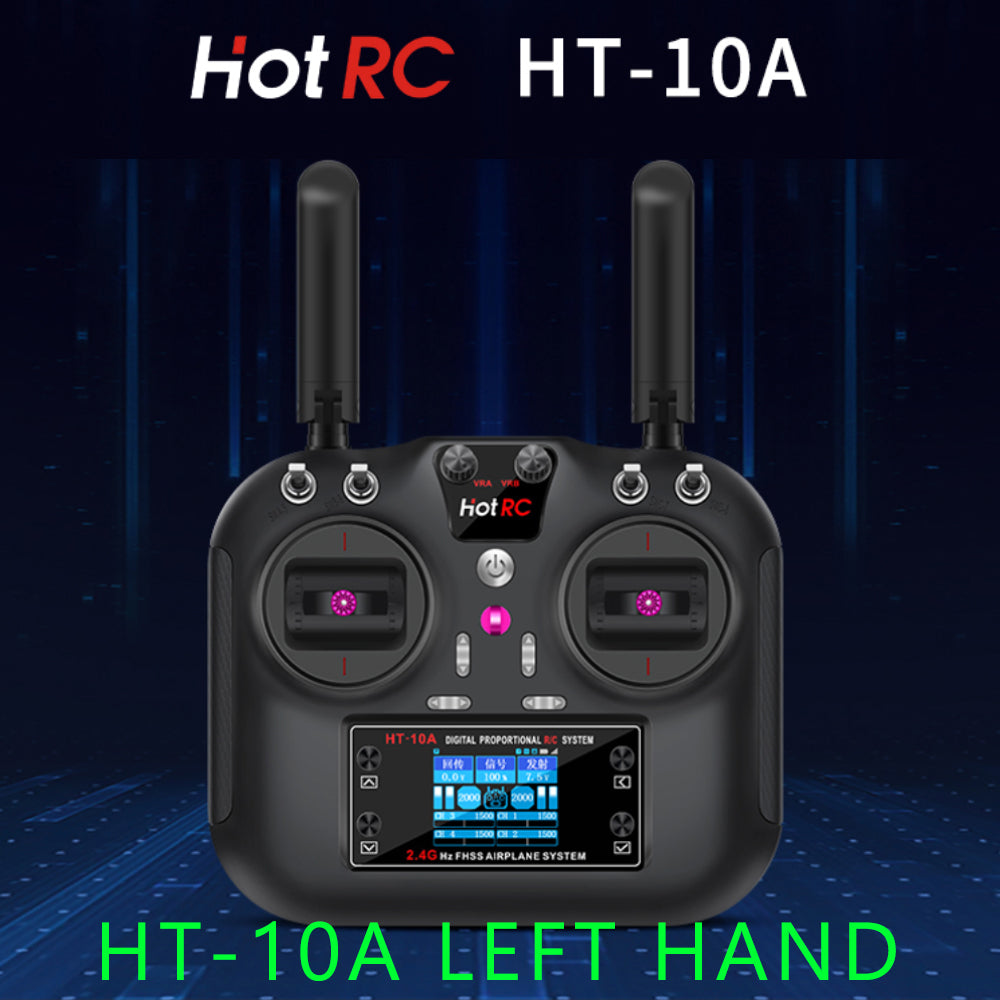 Hotrc Hot rc HT-10A HT10A 2.4Ghz 10CH Remote Controller F-10A F10A Rec ...
