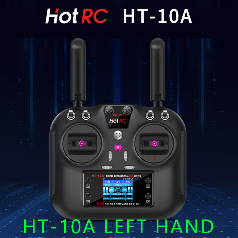 Hotrc Hot rc HT-10A HT10A 2.4Ghz 10CH Remote Controller F-10A F10A Rec ...