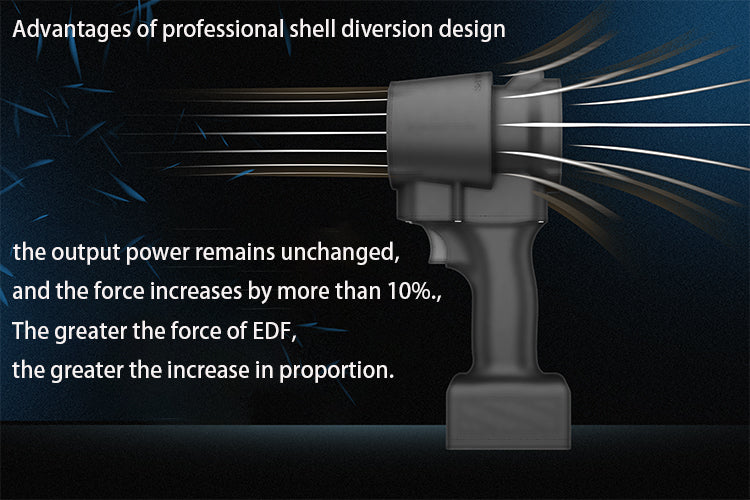 QX-MFLU 50mm high-power turbo motor blower, used for dust water dust snow removal, portable handheld industrial powerful fan standard version