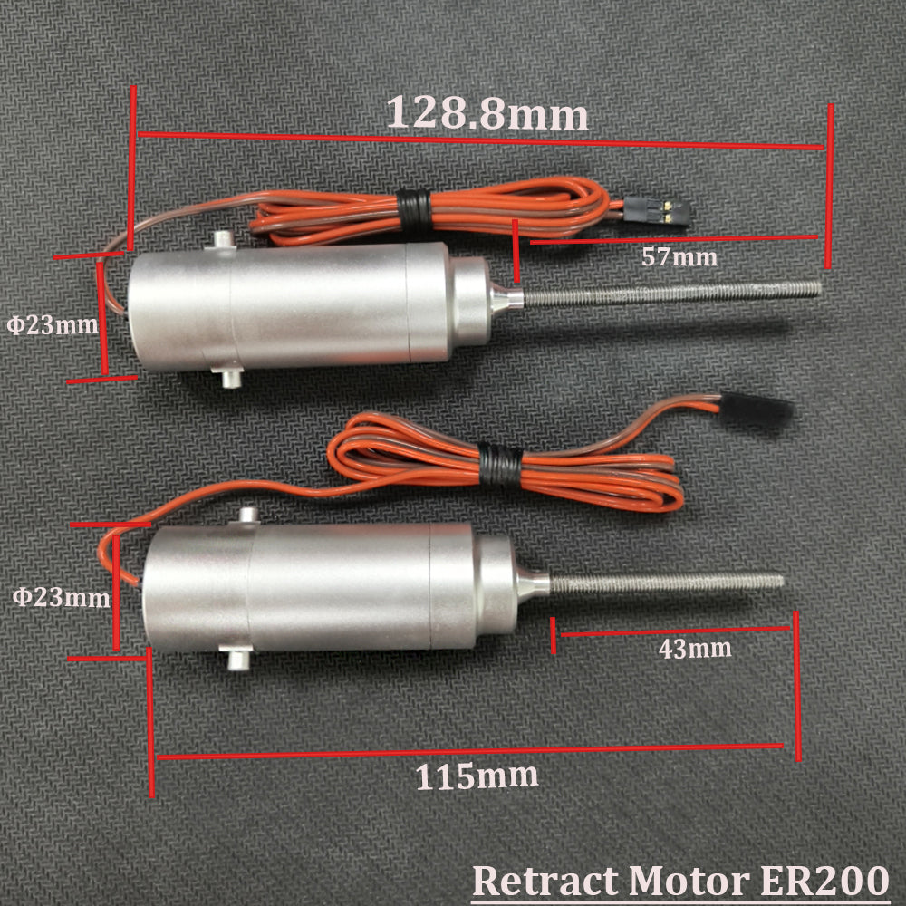 ER150 M4 12-17KGS / ER120 M3 M4 4-8KGS / ER200 M4 17-30KGS Retract Motor for JP Hobby Jet Plane Full Metal Electric Retract For DIY RC Jet Plane Parts