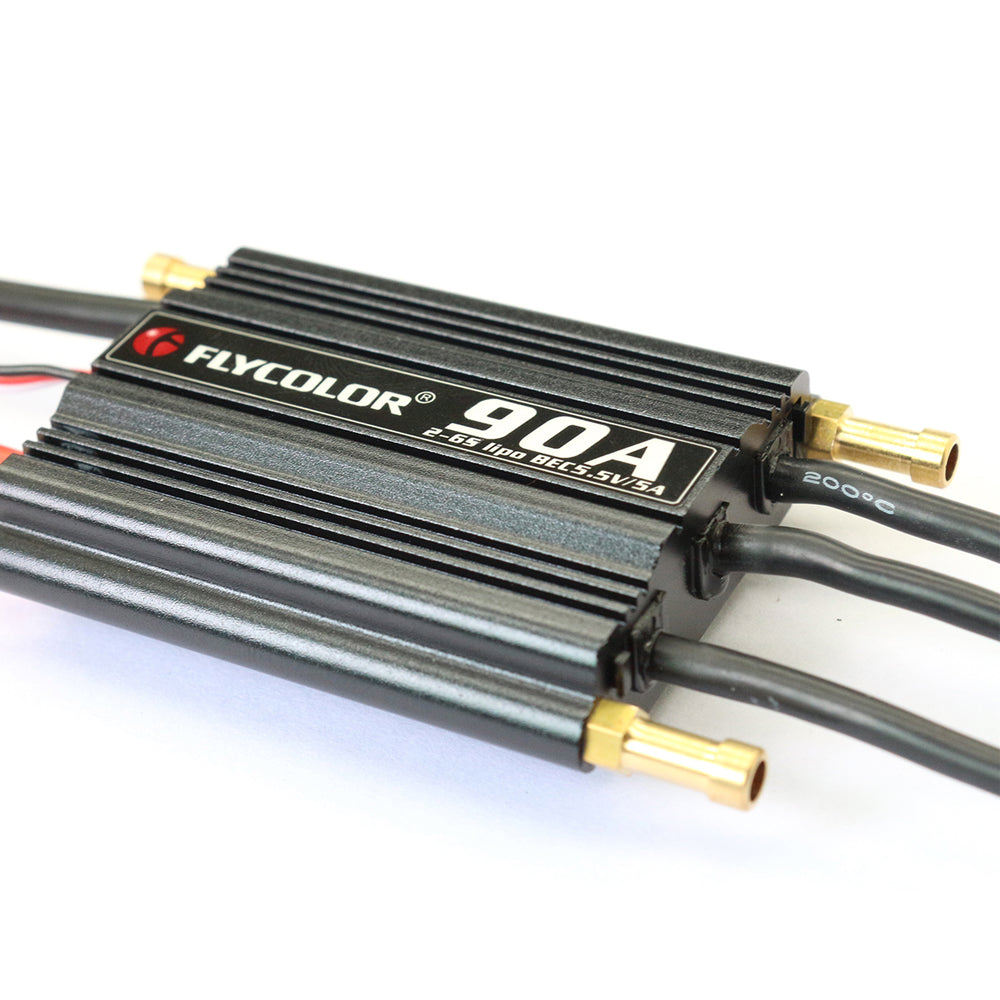 Flycolor 2-6S Lipo BEC 5.5V/5A Brushless ESC 50A 70A 90A 120A 150A Speed Controller and Programming Card for RC Boat Model Parts