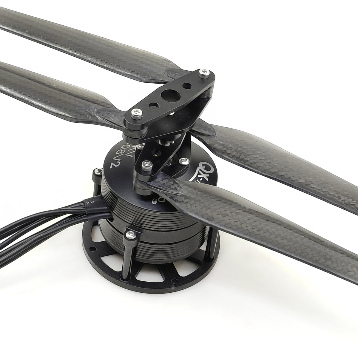 QX-MOTOR Multirotor Coaxial Dual Propeller Reverse Motor QH5308V2 with 1760/1552 17inch/15inch Carbon fiber propeller for RC Multirotor Drone Parts