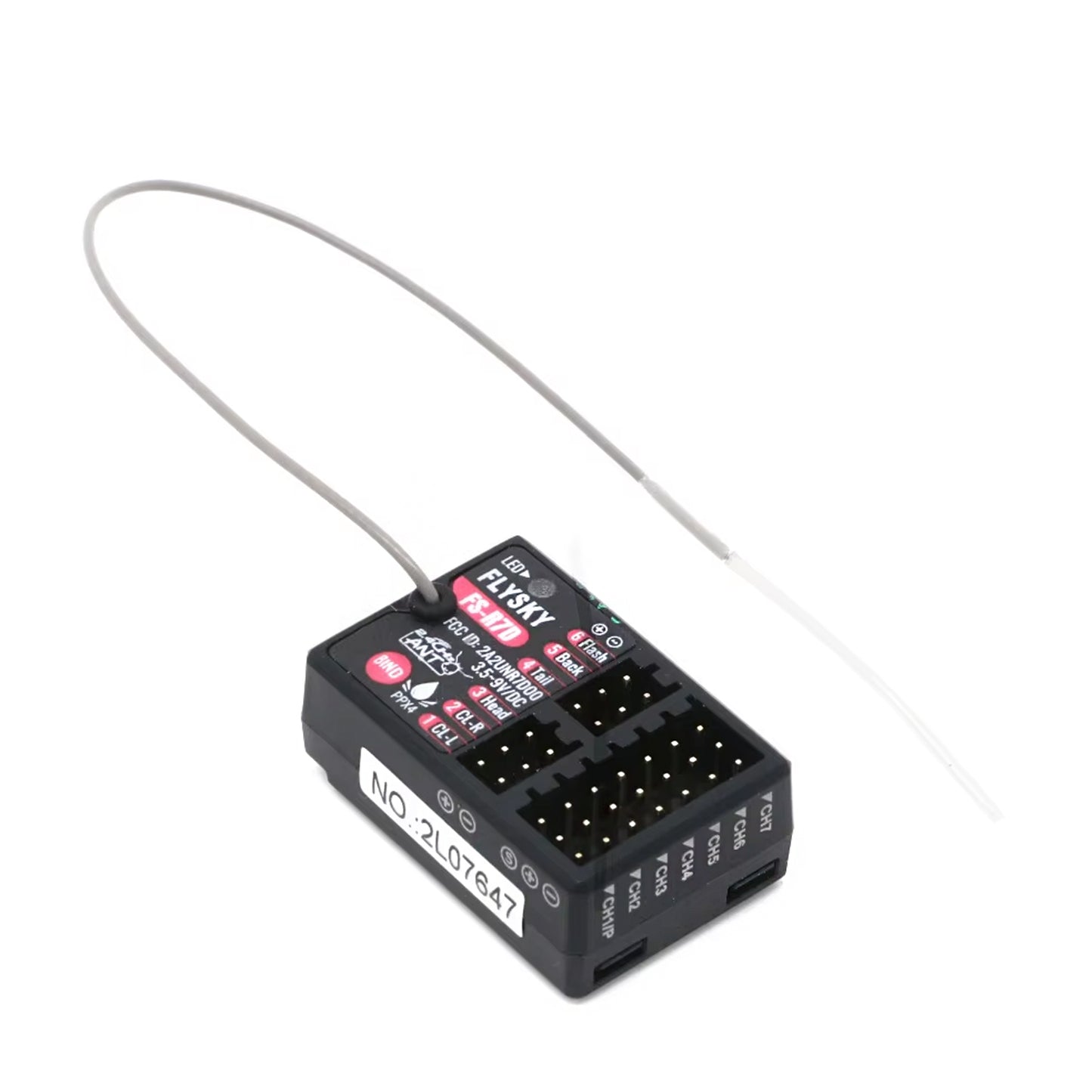 FLYSKY FS-MG7 2.4G 7CH ANT RC Car Boat Remote Controller Transmitter with FS-R7D Receiver for RC Car Boat Model DIY Accessories