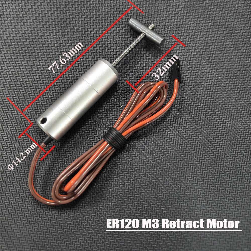 ER150 M4 12-17KGS / ER120 M3 M4 4-8KGS / ER200 M4 17-30KGS Retract Motor for JP Hobby Jet Plane Full Metal Electric Retract For DIY RC Jet Plane Parts