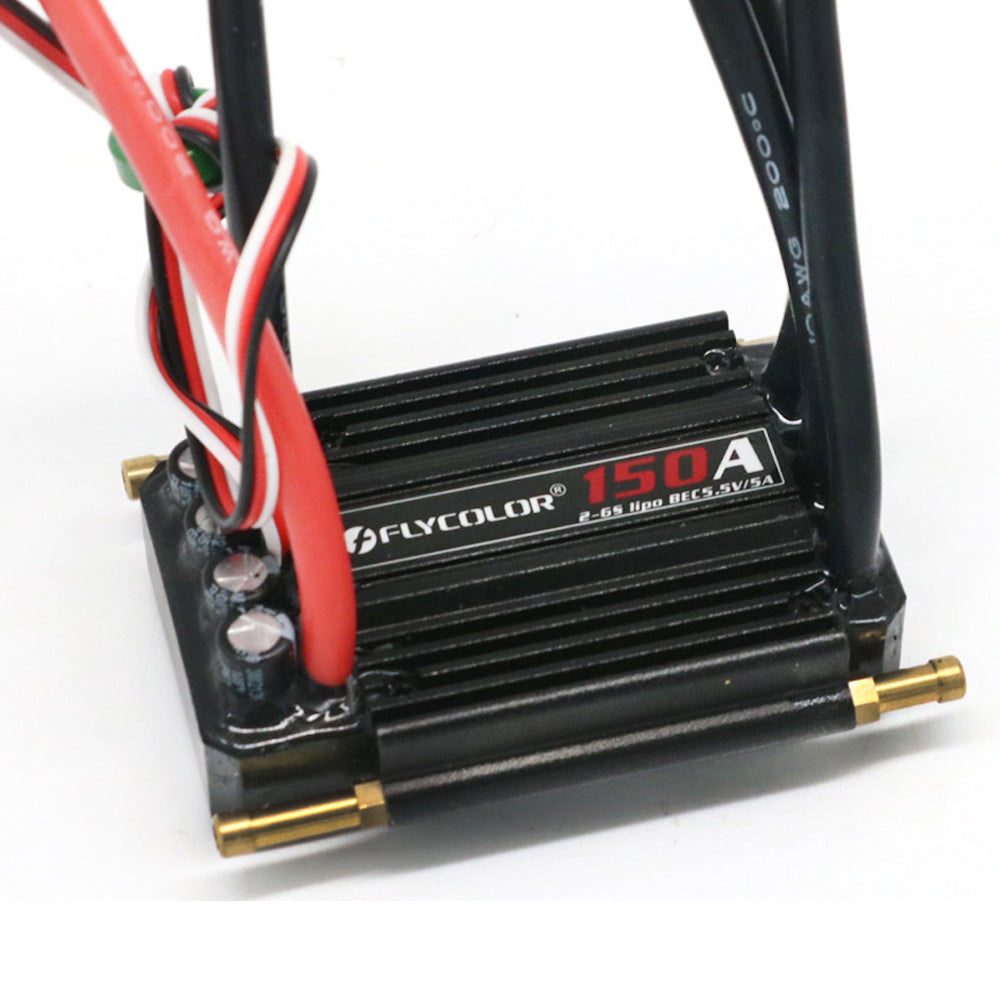 Flycolor 2-6S Lipo BEC 5.5V/5A Brushless ESC 50A 70A 90A 120A 150A Speed Controller and Programming Card for RC Boat Model Parts