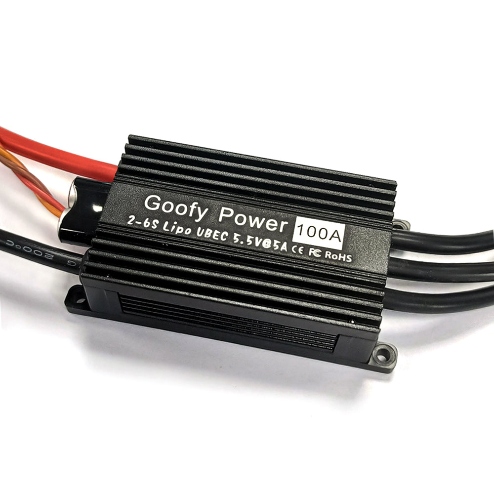 QX-MOTOR brushless speed regulator 100A ESC, high flying power supply with built-in UBEC, suitable for EDF/drone toys/remote control toys