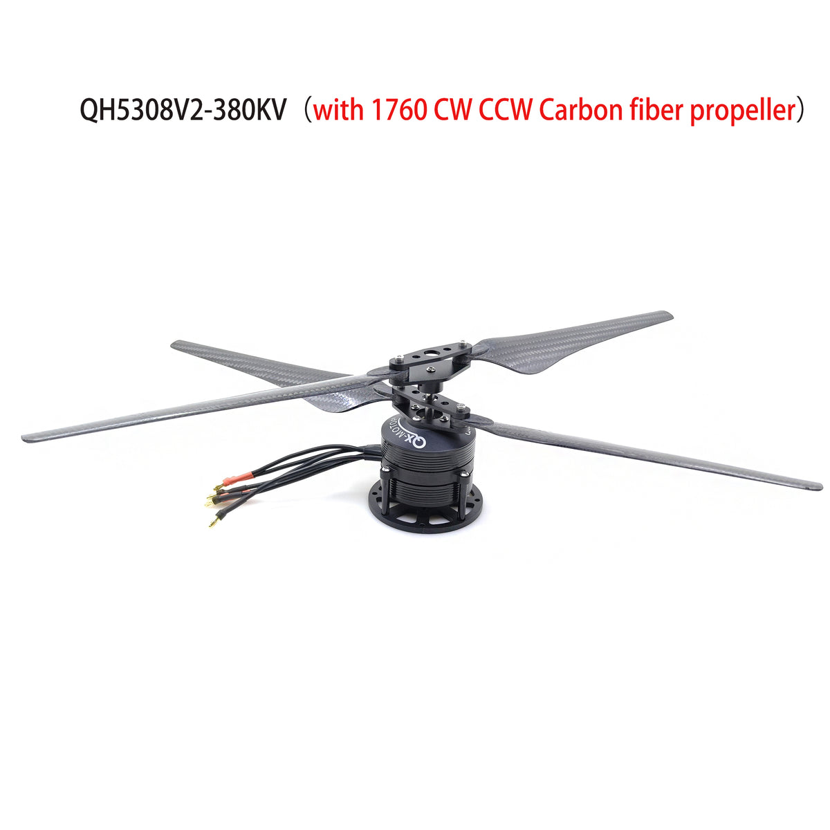 QX-MOTOR Multirotor Coaxial Dual Propeller Reverse Motor QH5308V2 with 1760/1552 17inch/15inch Carbon fiber propeller for RC Multirotor Drone Parts
