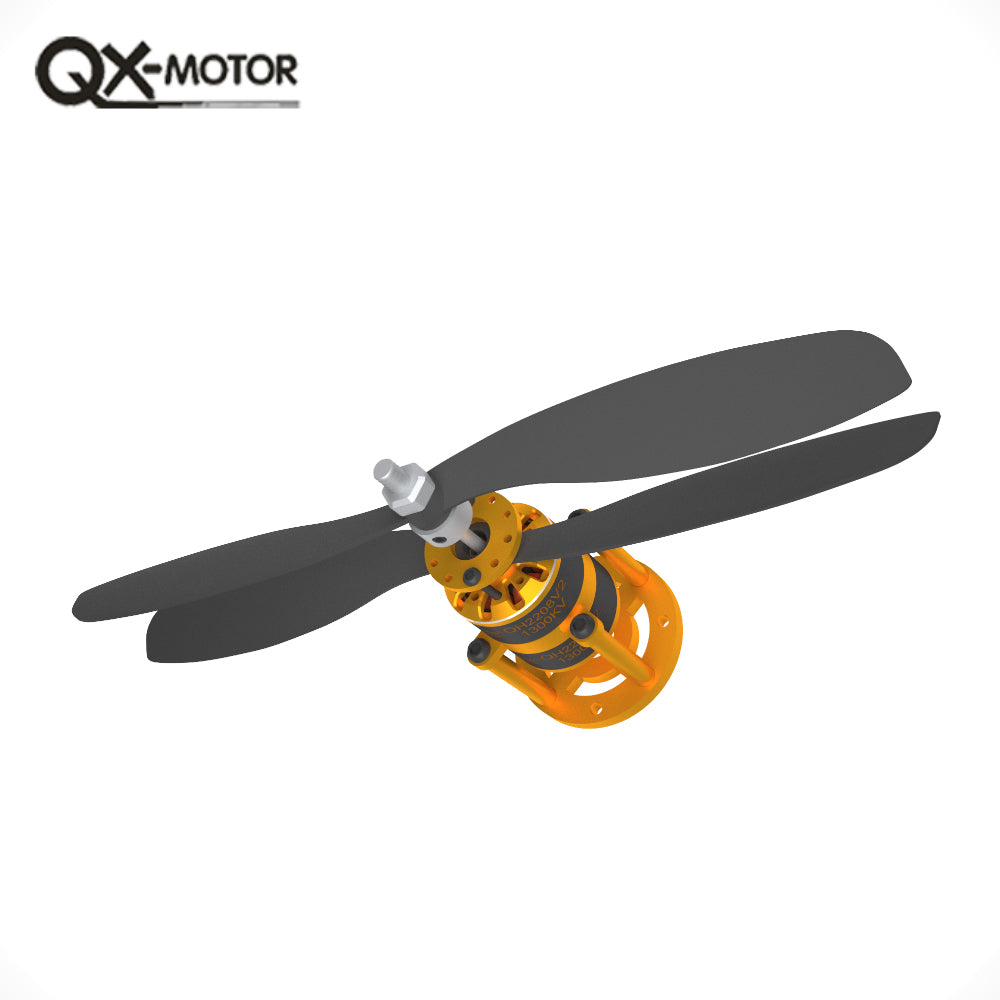 QX-MOTOR QH2208-V2 1300kv coaxial dual propeller brushless motor, paired with 8045 9047 propeller, suitable for toy accessories