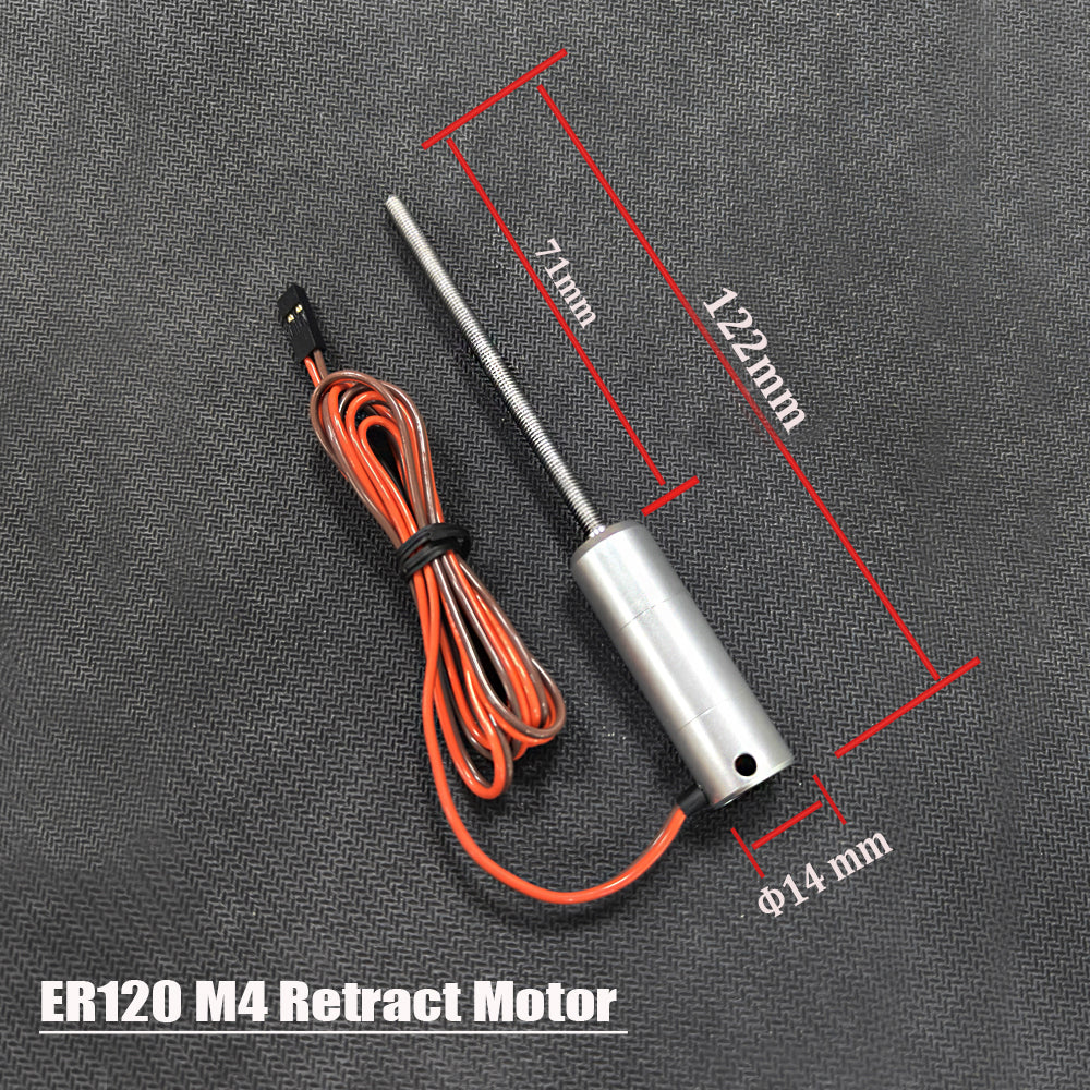 ER150 M4 12-17KGS / ER120 M3 M4 4-8KGS / ER200 M4 17-30KGS Retract Motor for JP Hobby Jet Plane Full Metal Electric Retract For DIY RC Jet Plane Parts