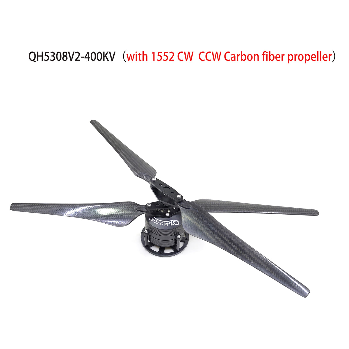 QX-MOTOR Multirotor Coaxial Dual Propeller Reverse Motor QH5308V2 with 1760/1552 17inch/15inch Carbon fiber propeller for RC Multirotor Drone Parts