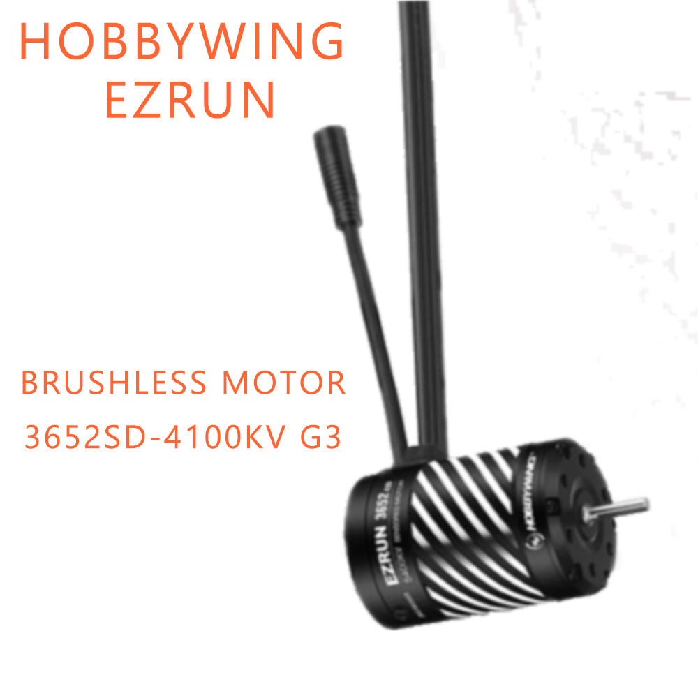 Hobbywing EZRUN 3652SD G3 3300/4100/5400KV Sensored Brushless Motors with MAX10 G2 80A ESC Combo for 1/10 1/8 RC Car Buggy Model