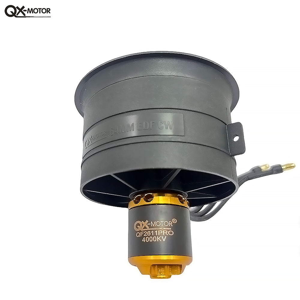 QX-Motor 64mm EDF CW CCW 5 Blades Ducted Fan with Brushless Motor 2900KV 3200KV 4000KV  for FMS RC Airplane