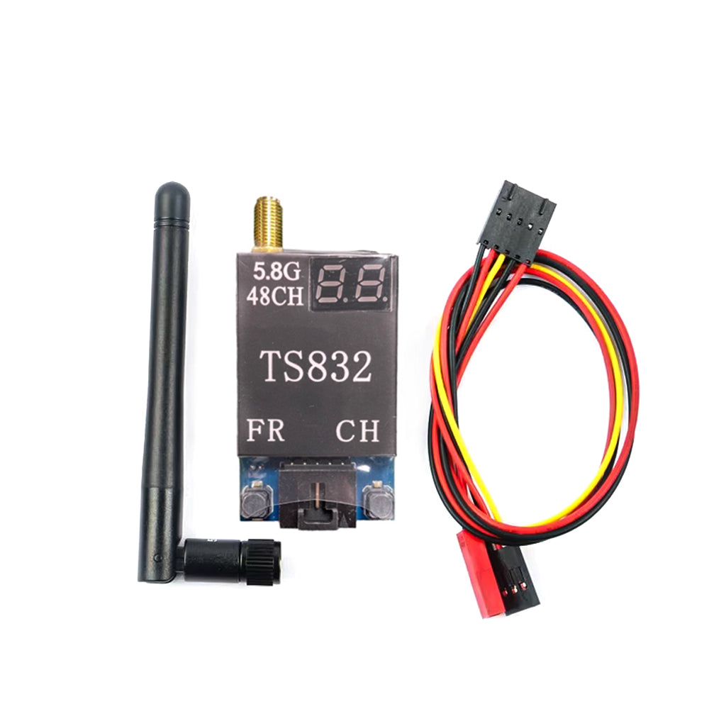 48CH 5.8G 600mw 5km Wireless AV Transmitter TS832 +1000TVL Camera for RC Multirotor Helicopter Quadcopter Multiaxis Drone Fixed-wing Parts