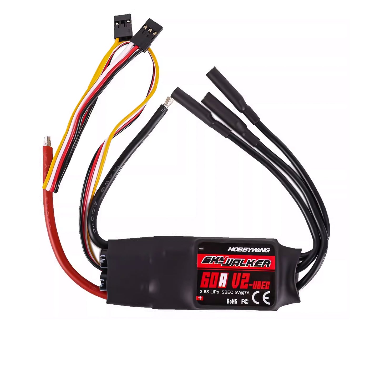 Hobbywing Skywalker 40A 50A 60A 80A 15A 20A 30A 100A 120A V2 ESC Speed Controller With UBEC For RC Airplanes Helicopter