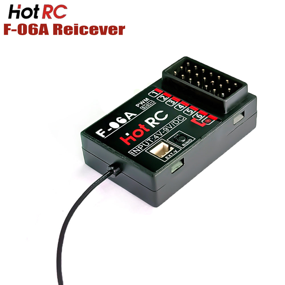HOTRC F-06A 6-channel receiver, suitable for remote control of toy fishing boats and drone toys