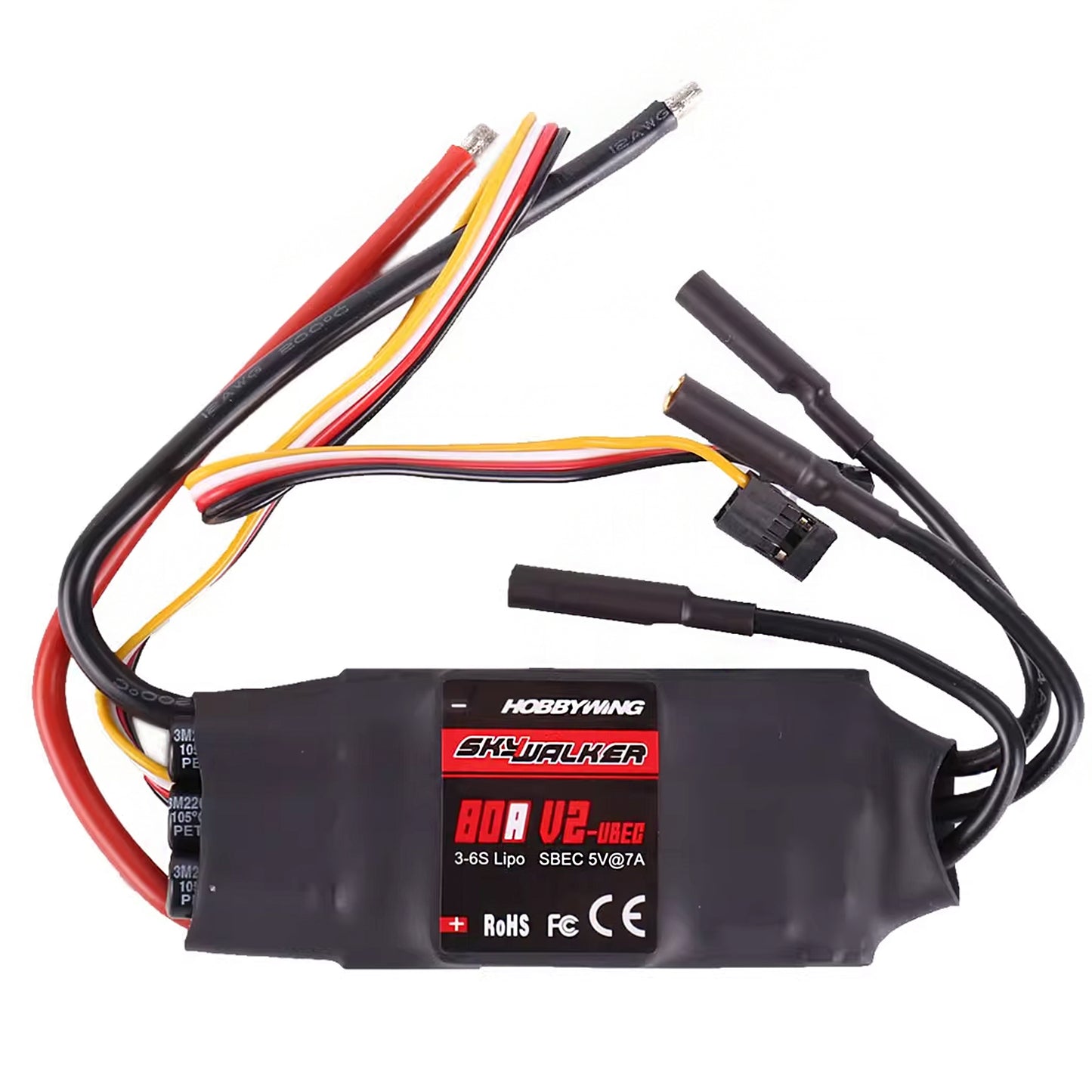 Hobbywing Skywalker 40A 50A 60A 80A 15A 20A 30A 100A 120A V2 ESC Speed Controller With UBEC For RC Airplanes Helicopter