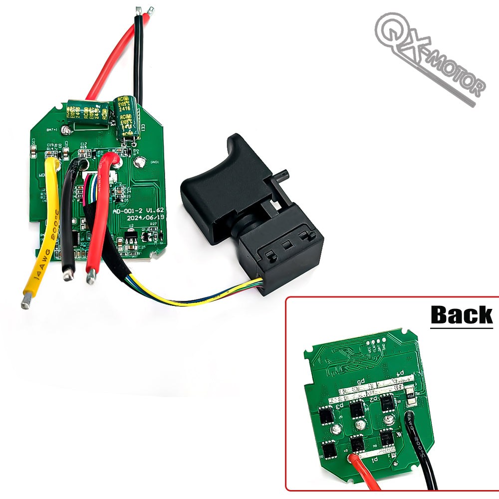 Brushless motor circuit board 1000W controller (with switch) and 50mm EDF 12 blades fan CCW 3300KV for violent fan accessories