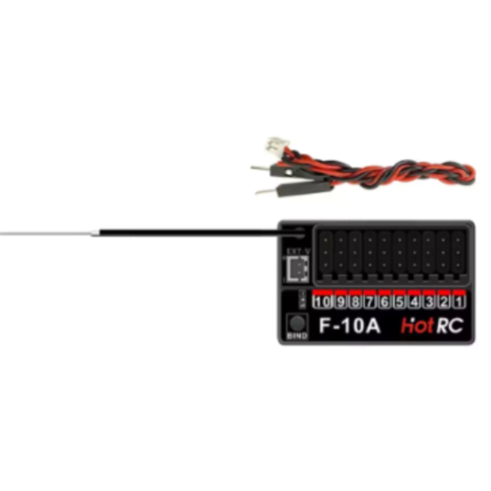 Hotrc Hot rc HT-10A HT10A 2.4Ghz 10CH Remote Controller F-10A F10A Receiver For RC Aircraft Vehicle Boat Drone Accessories Parts