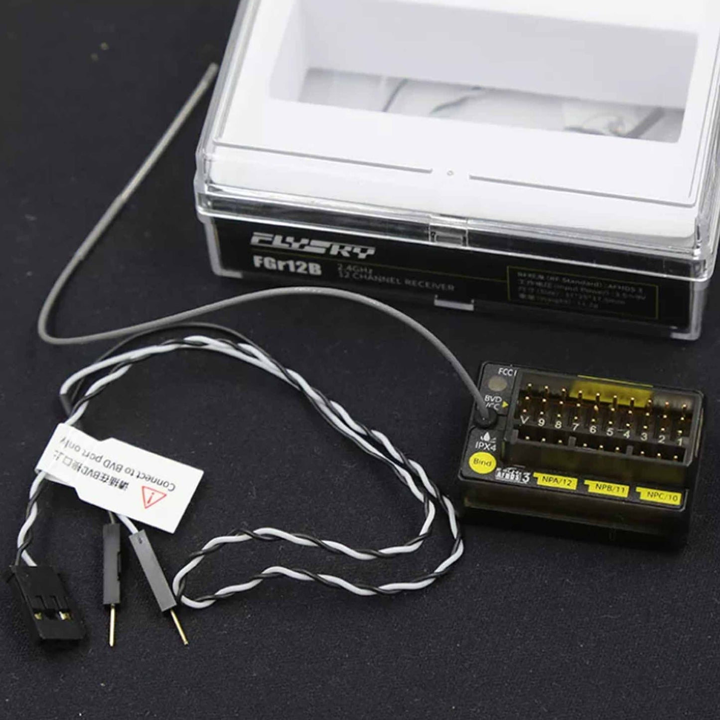 FLYSKY FGR4B FGR8B FGr12B 2.4GHz 8/12CH Receiver PWM PPM Ibus for AFHDS3 NB4 / PL18 / FRM302 RC Vehicle / Ship