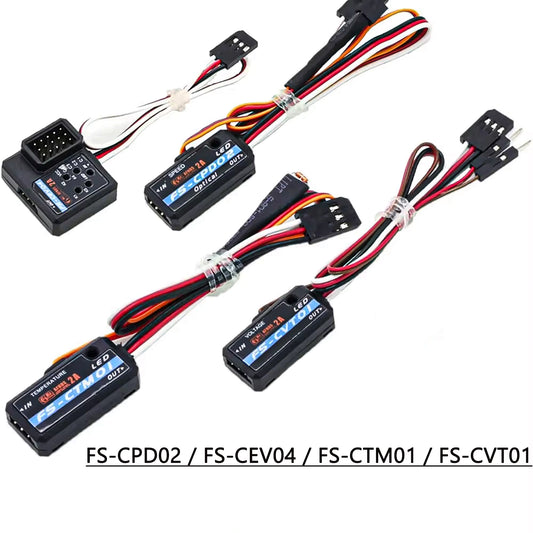 FlySky FS-CPD02 FS-CEV04 FS-CTM01 FS-CVT01 voltage sensor Telemetry Data Module Set for FS-G11P FS-ST16 FS-ST8 NV14