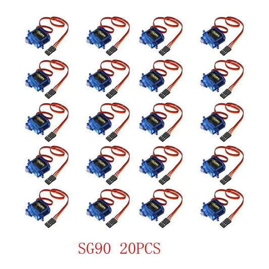 SG90 Mini Gear Micro Servo 9g 1.6KG Mini For RC RC 250 450 Airplane Helicopter Car Vehicle Boat Models Spare Parts  4/5/10/20PCS