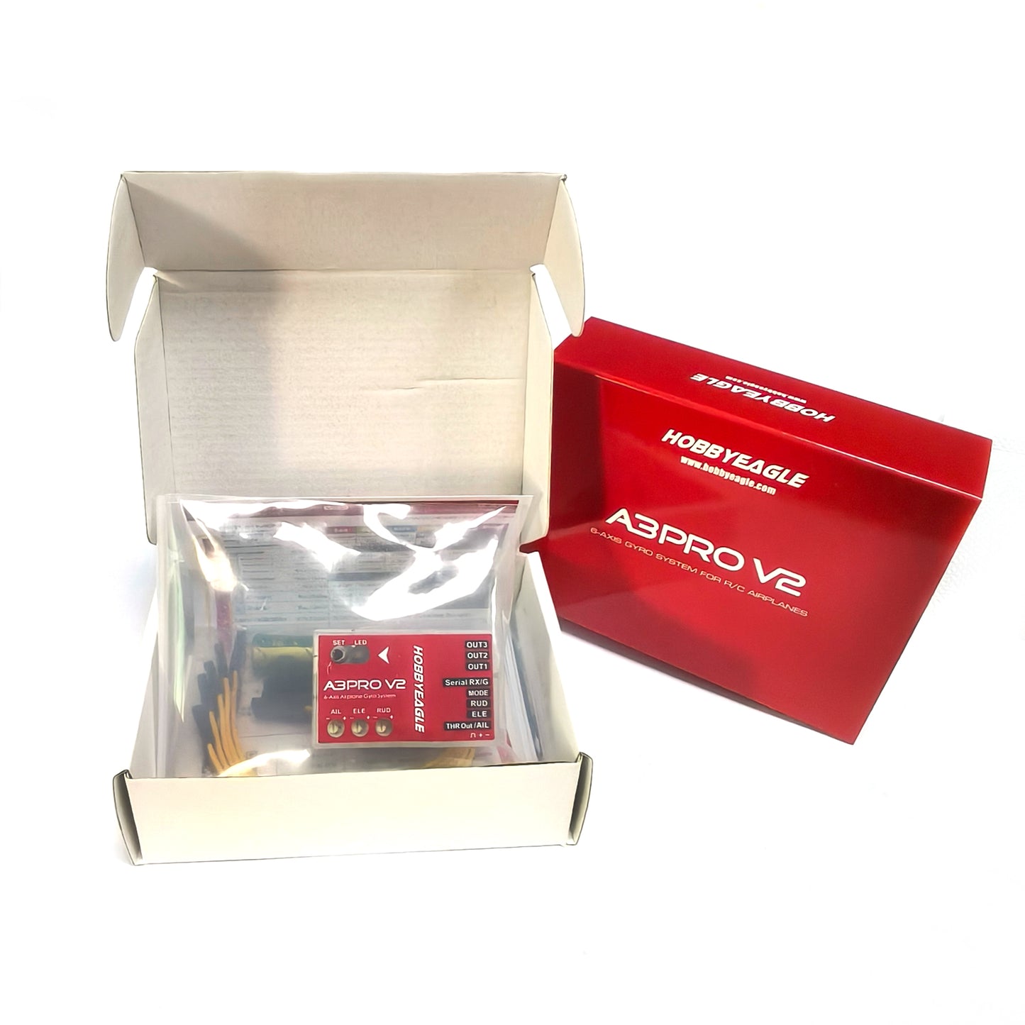 HobbyEagle A3 Pro/A3 Pro V2 Gyro Stabilizer System RC Flight Controller for RC Airplane Fixed-wing Helicopters Parts