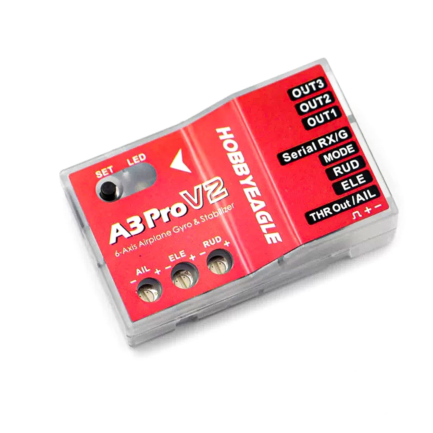 HobbyEagle A3 Pro/A3 Pro V2 Gyro Stabilizer System RC Flight Controller for RC Airplane Fixed-wing Helicopters Parts