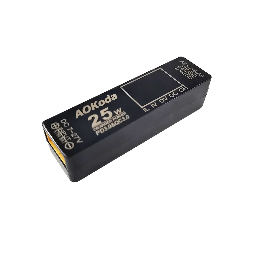 AOKoda PD3.0&QC3.0  xt60 Quick  Power Converter Lipo Battery To USB Adapter