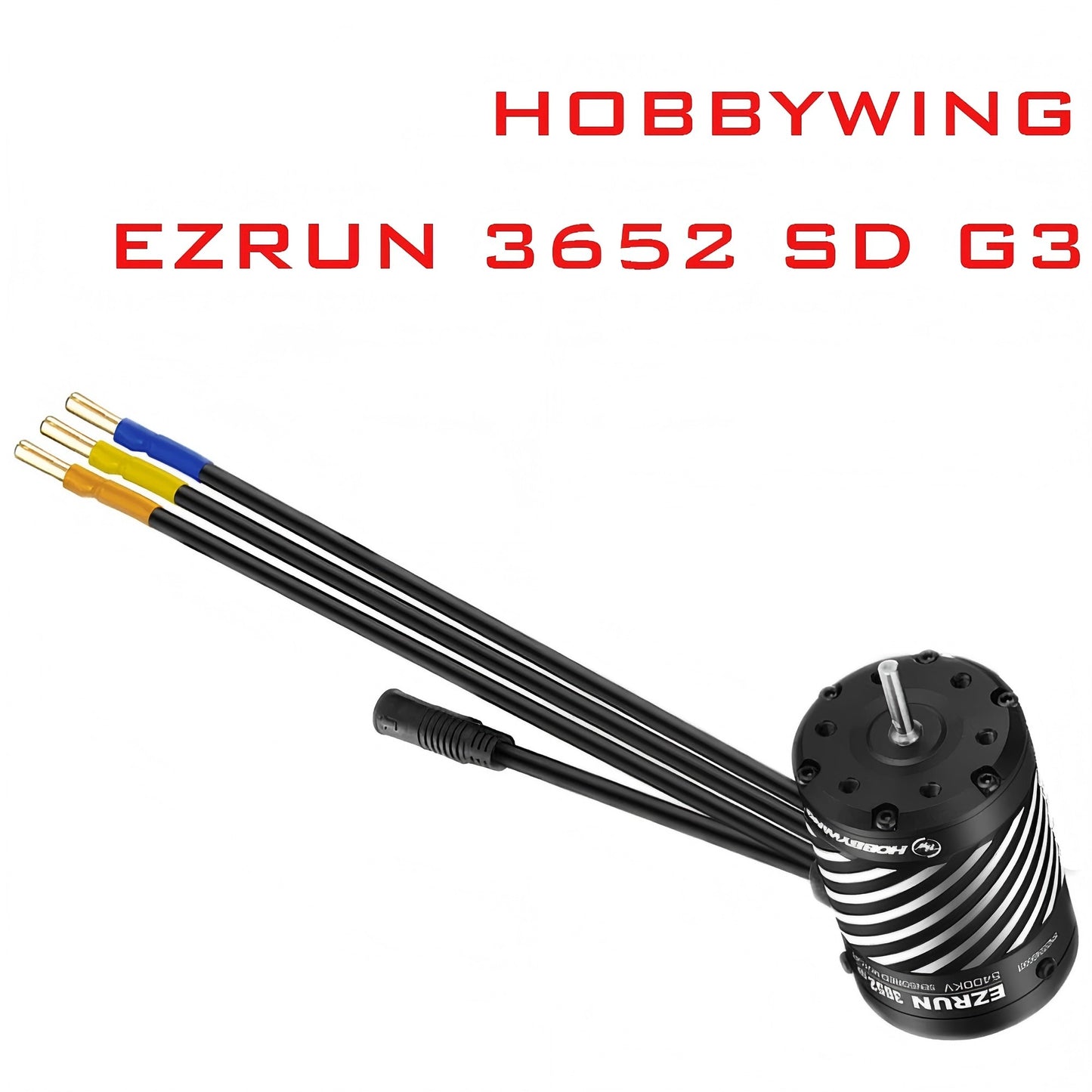 Hobbywing EZRUN 3652SD G3 3300/4100/5400KV Sensored Brushless Motors with MAX10 G2 80A ESC Combo for 1/10 1/8 RC Car Buggy Model