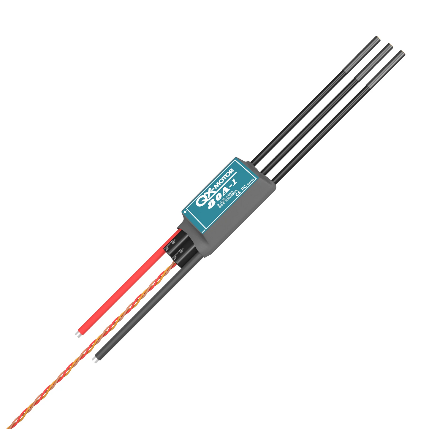 80A 2-12S brushless ESC High pressure Speed Controler With 5.5V 5A BEC for brushless motor suitable for model airplane toys QX-MOTOR EDF