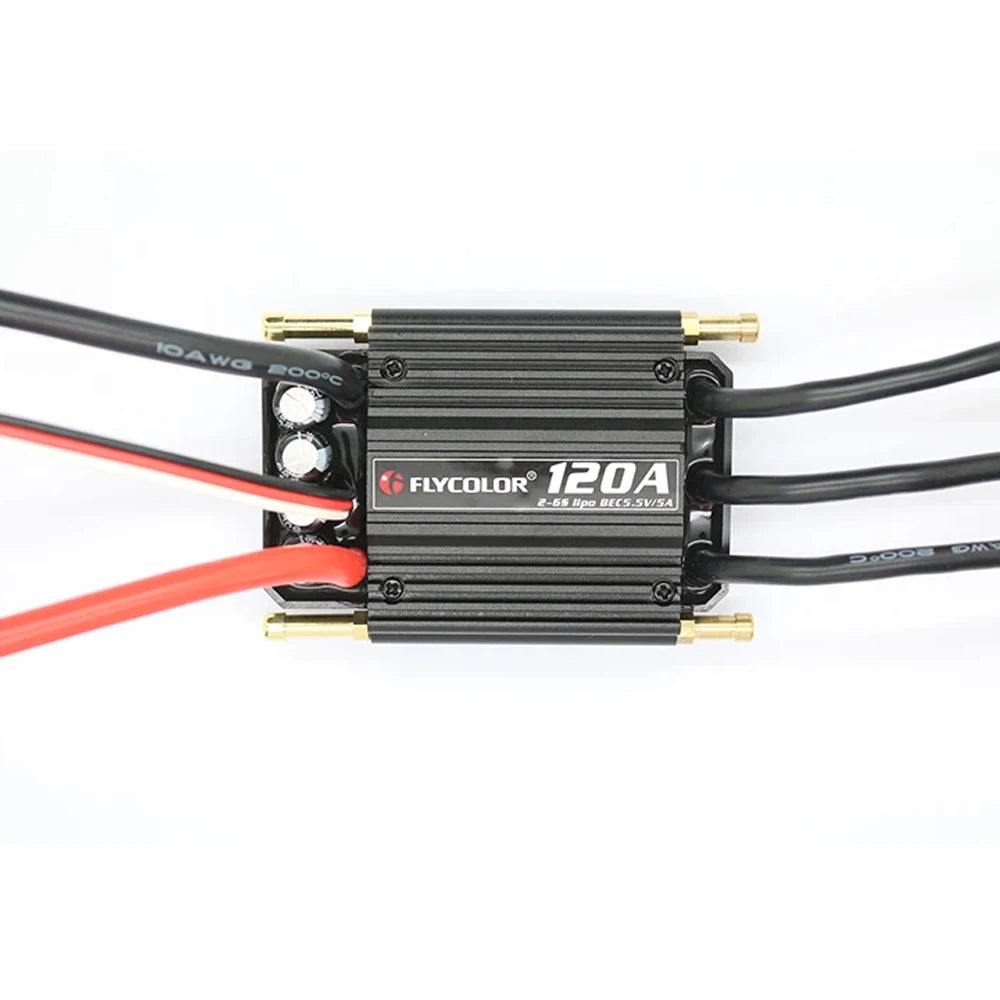 flycolor 50A 70A 90A 120A 150A  Brushless ESC Speed Control Stand 2-6S Lipo BEC 5.5V/5A for RC Boat F21267/71