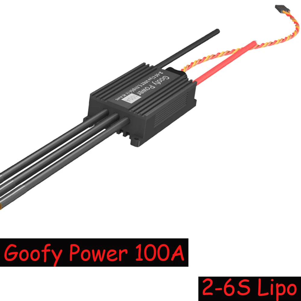 QX-MOTOR High Flying Brushless Speed Controller 100A ESC, with built-in UBEC power supply, suitable for drone toys/remote control toys