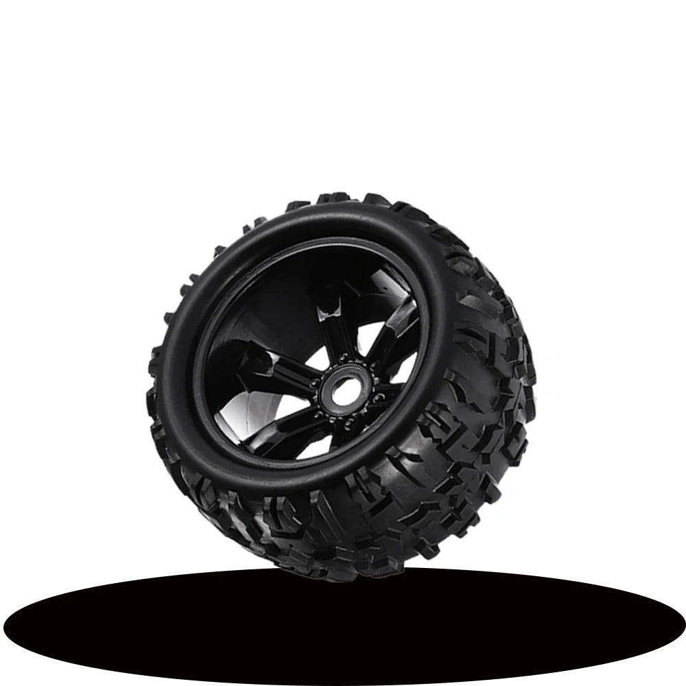 8477/8483 4pcs 17mm Hex 1/8 Scale RC Truck Tires Wheels Set With Tool For ZDRacing JLB Cheetah Monster Flux Parts