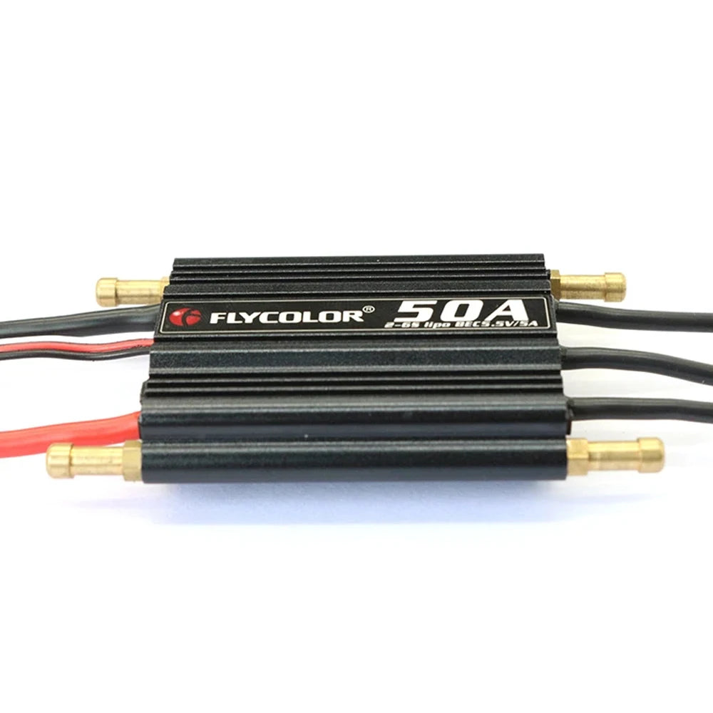 flycolor 50A 70A 90A 120A 150A  Brushless ESC Speed Control Stand 2-6S Lipo BEC 5.5V/5A for RC Boat F21267/71