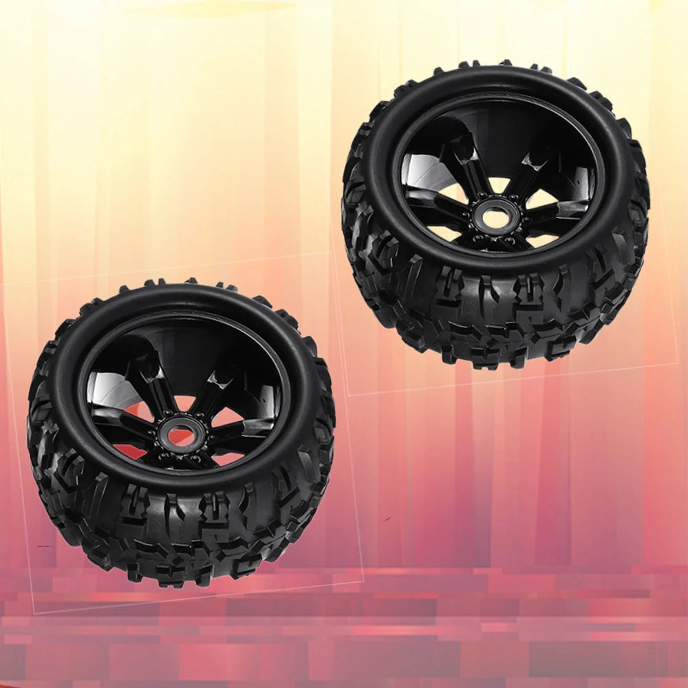 8477/8483 4pcs 17mm Hex 1/8 Scale RC Truck Tires Wheels Set With Tool For ZDRacing JLB Cheetah Monster Flux Parts