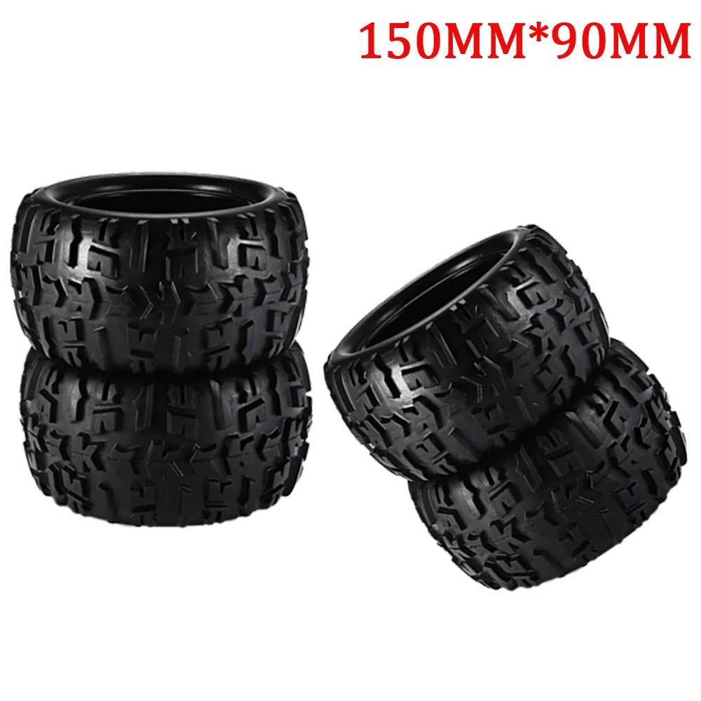 8477/8483 4pcs 17mm Hex 1/8 Scale RC Truck Tires Wheels Set With Tool For ZDRacing JLB Cheetah Monster Flux Parts